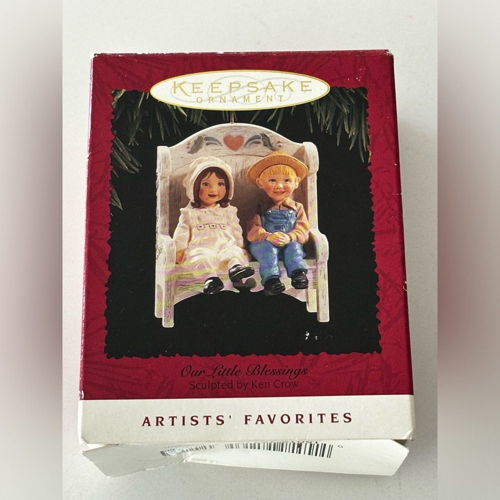 Hallmark Our Little Blessings Ornament Artists Favorites Vintage 1995 Ken Crow